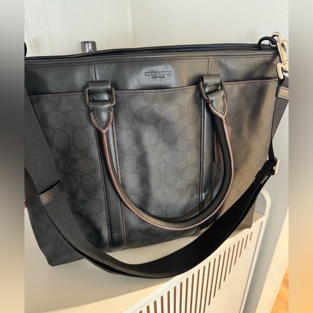 Coach office tote. Large with straps and handles.